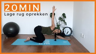 Pilates Rugpijn 20 min  Strongbody [upl. by Olodort]