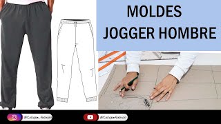 MOLDE JOGGER PANTALÓN DE HOMBRE  MOLDES GATIS [upl. by Aicenet]