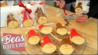 NIKOLAUS Kekse Rezept  Backen Basteln Verschenken  Weihnachtsmann Butterkeks Plätzchen [upl. by Sydalg110]