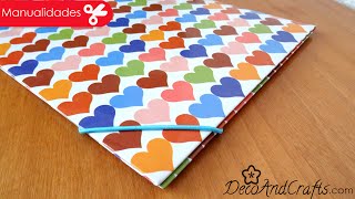 Folder  Carpeta decorada para uso diario  DIY  DecoAndCrafts [upl. by Shaner]