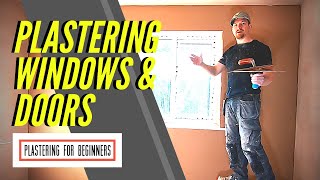 Plaster Window Walls amp Plastering Around Door Frames TIPS amp TRICKS [upl. by Holtorf]