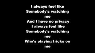 Rockwell  Somebodys Watching Me Lyrics [upl. by Eekaz]