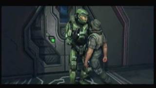 Halo Anniversary  The Flood Cutscene and Gameplay [upl. by Broder]