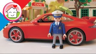 Film Playmobil Police en français Commissaire Overbeck La Porshe disparue  Famille Hauser [upl. by Dachia626]