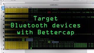 Identify amp Target Bluetooth Devices with Bettercap Tutorial [upl. by Alderman]