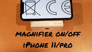 iPhone 11pro magnifier onoff [upl. by Atina41]