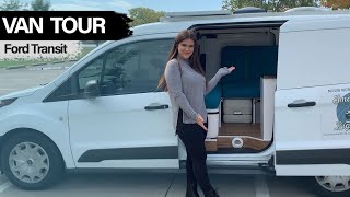 VANTOUR  awesome stealth 2017 Ford Transit connect LWB campervan conversion [upl. by Nyrrat]