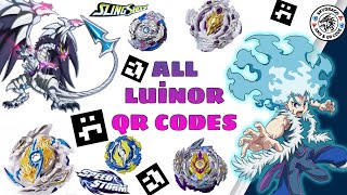 ALL LUİNOR QR CODES • NEW • BEYBLADE BURST APP [upl. by Darach]