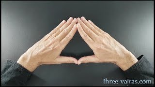 Third Eye Chakra Ajna Mudra Variations Tutorial  Three Vajras [upl. by Nnayllek]