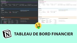 Gérer ses finances sur Notion 🤑  Template gratuit [upl. by Adigun437]