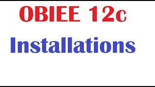 OBIEE 12c  OBIEE 12c Installations Part 1 on Windows 10 [upl. by Sacha]