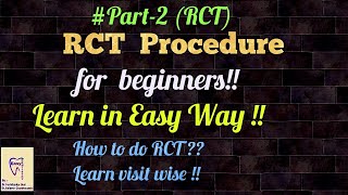 Root Canal Treatment  RCT for beginnersRCT PART  2 [upl. by Ayimat497]