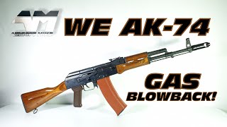 WE AK74 GAS BLOWBACK  AK74N  Airsoft Unboxing Review [upl. by Odnalro]