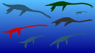 Sea Monsters  Plesiosaur Size Comparison  Extinct Plesiosaurus [upl. by Jena]