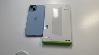 Belkin UltraGlass Screen Protector for iPhone 14 Installation and Review [upl. by Giralda]