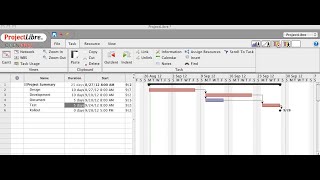 ProjectLibre Scheduling constraints precedence relationships amp ForwardReverse project scheduling [upl. by Arrak]