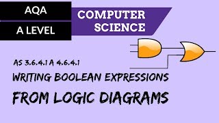 AQA A’Level Writing Boolean expressions from logic diagrams [upl. by Younglove]