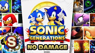 Sonic Generations  Full Game 100 Walkthrough No Damage [upl. by Rratsal]