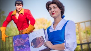 Gaston Won’t Stop Interrupting Belle During Her Story  Disneyland Vlog [upl. by Ayit]