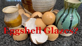 Glazing with Eggshells  Oil Spot and Rivulet Recipes Cone 56 [upl. by Leviram]