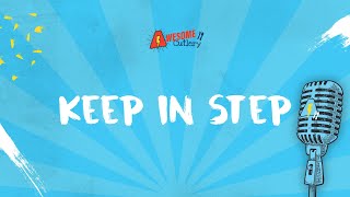 Keep in step LYRIC VIDEO by Awesome Cutlery [upl. by Bogey]