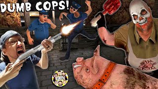 FRAMING MR MEAT CANT OUTSMART DUMB POLICE OFFICERS FGTeeV Rescue Game 1 [upl. by Orin]