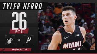 Tyler Herro drops 26 PTS against San Antonio Spurs [upl. by Ancalin]