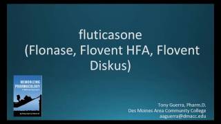 How to pronounce fluticasone Flonase Flovent Memorizing Pharmacology Flashcard [upl. by Kapoor601]