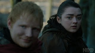 Game of Thrones Season 7 Episode 1 Clip Arya and Ed Sheeran HBO [upl. by Xylina]