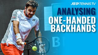 Analysing ATP Tennis Players OneHanded Backhands [upl. by Ainadi]