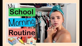 MY SCHOOL 🌞 MORNING ROUTINE  Flippin Katie [upl. by Ahsiyt]