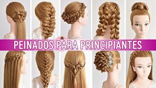 10 PEINADOS FACILES para ESTE 2024  Easy hairstyles [upl. by Alyahs]