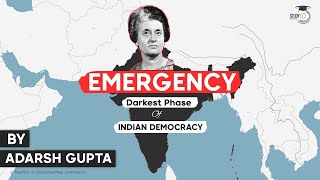 Emergency Provisions in Indian Constitution History of National Emergency 1975  Indian Polity UPSC [upl. by Feltie]