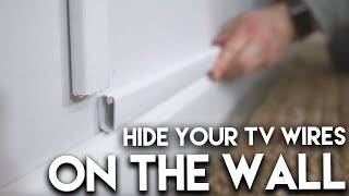 How To Hide TV Wires On The Wall Like A Real OG [upl. by Arawaj548]