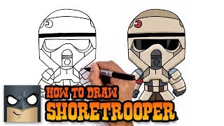 How to Draw Star Wars  Shoretrooper [upl. by Haldis]