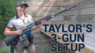 Taylor Thornes Setup for 3Gun Competition and USPSA [upl. by Combs]