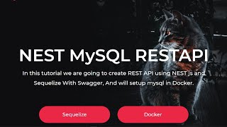 NEST MySQL REST API  Sequelize  Swagger  Docker  CRUD API  Node  Typescript [upl. by Nomma]