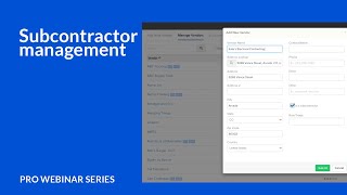 Subcontractor management  Knowify Pro webinar series [upl. by Ojibbob]