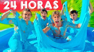 24 HORAS EN PISCINA DE SLIME GIGANTE [upl. by Annaya]