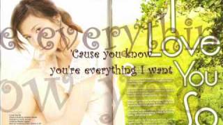 I Love You So with lyrics  Toni Gonzaga [upl. by Annahsohs]