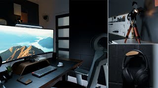 My Modern Minimalish Office Tour 2021  Work From Home Setup and Decor [upl. by Bay]