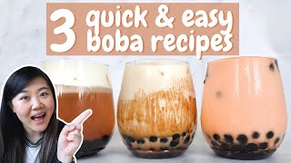 3 QUICK amp EASY BOBA RECIPES THAT YOU NEED TO TRY [upl. by Waddington]