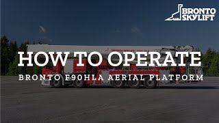 How to operate a Bronto F90HLA aerial platform [upl. by Aisena344]