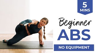 5Minute Ab Workout for Beginners No Equipment No Repeats [upl. by Tom]