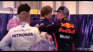 F1  Max Verstappen FIGHTS Esteban Ocon after Crash in 2018 Brazil GP [upl. by Dougie]