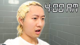 Bleaching my Hair for 24 HOURS All Nighter [upl. by Rist]