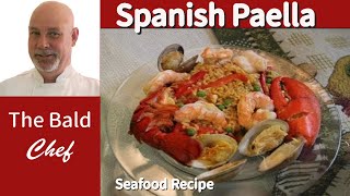 Great Spanish Paella Seafood Recipe [upl. by Reklaw]