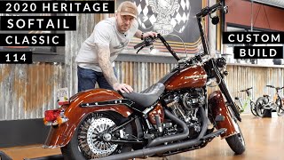 Harley Davidson Heritage Softail FLHCS CUSTOM BUILD w TEST RIDE [upl. by Ennahoj997]