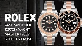 Rolex Yachtmaster 40 amp GMT Master II Steel Everose Gold  SwissWatchExpo [upl. by Eliathas]