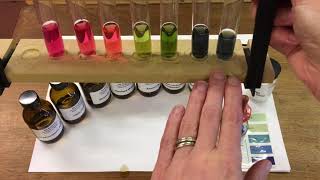 Acids and alkali with universal indicator [upl. by Hafirahs]